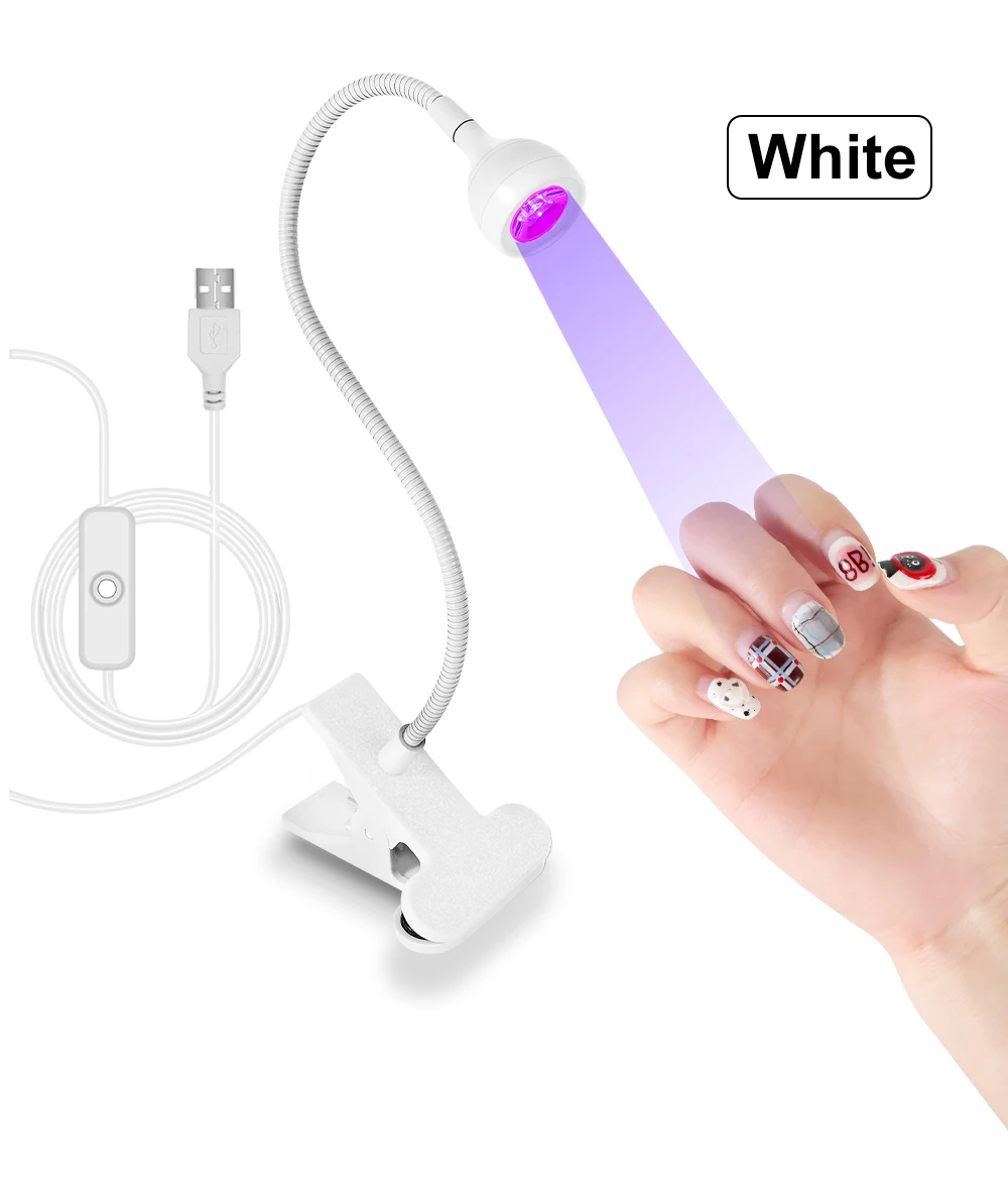 LIMEGIRL UV-LED-Nageltrockner mit Clip, tragbare Nagellampe für Gel-Nagellack, professionelle Nagelkunstwerkzeuge, für Zuhause und Salon, Maniküre – Detail 7