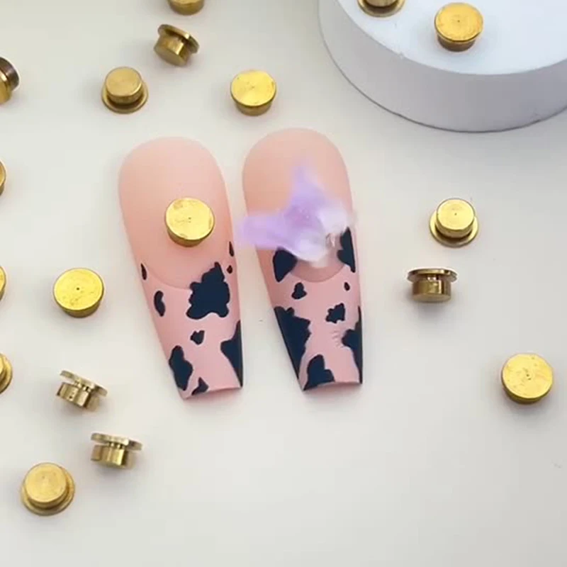 5Pcs Rotierenden Lager 11Größe Maniküre Rotierenden Schmuck Zubehör Cartoon Universal Rotierenden Lager Drehbare Transfer Perle