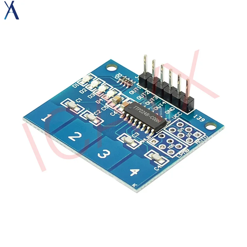 

TTP224 4-way Switch Touch Sensor Capacitive Touch Sensor Module