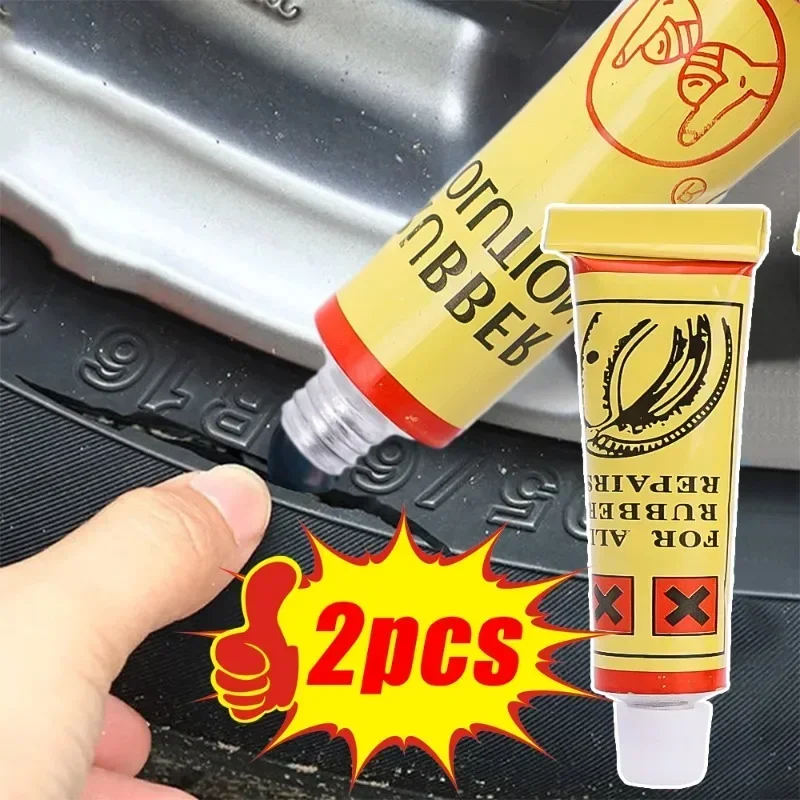 1-8pcs Car Motorcycle Bicycle Tire Repairing Glue Inner Tube Puncture Repair Glue Agent Emergency Portable Tyre Vulcanized Glue