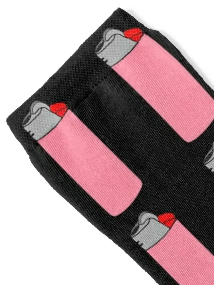 Pink cartoon animated lighter Socks Non-slip compression retro New year's Girl'S Socks Men's