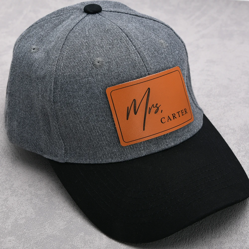 

Custom Laser Engraved Leather Tags 50x80mm for Hats, DIY Crafts - Eco-Friendly 1mm Thick, Personalized Gift Supplies