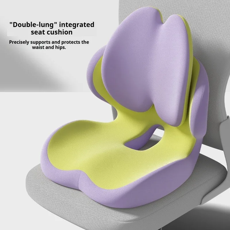 L-Shaped Integrated Memory Foam Orthopedic Cushion Comfort Ergonomic Design Back Coccyx Pillow Car Seat Office Chair Pain Relief