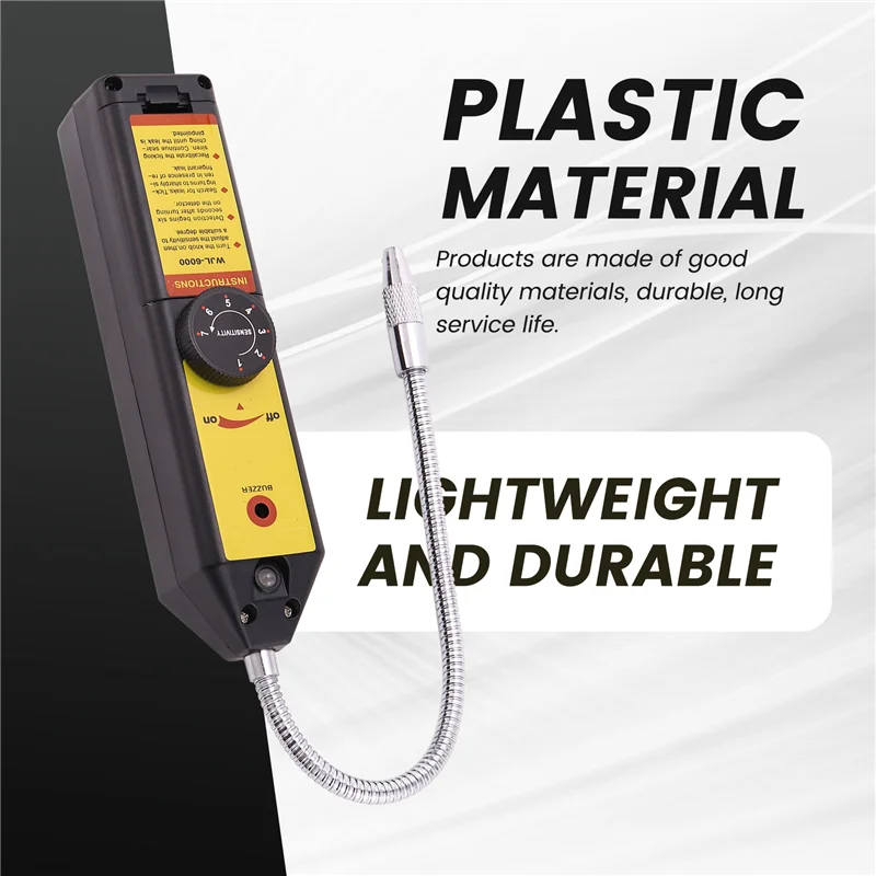 WJL-6000 Freon Leak Detector Halogen Leak Detector Refrigerant Gas HVAC R22 R410A R134A R1234YF Cfcs HCFC Detector