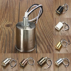 AC96-250V Iron Sockets DIY CE E27 Lamp Fitting Antique Copper Color UL E26 Edison Iron Cover with Ceramic Lamp Holders