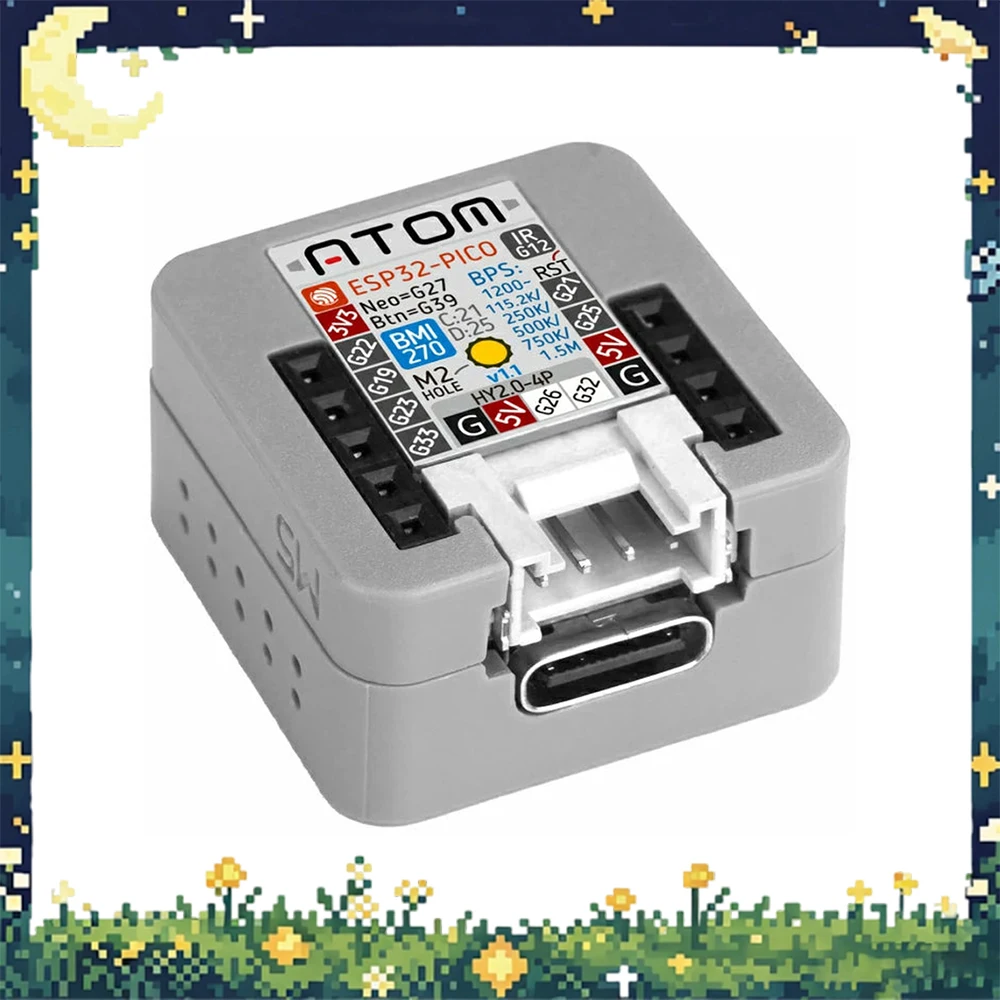 M5Stack Atom Matrix V1.1 ESP32 IoT Development Kit with 5x5 RGB LED Matrix and BMI270 Sensor