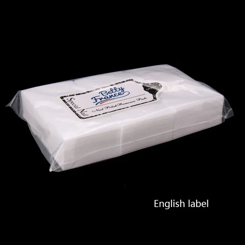 Nail Polish Remover Gel, Nail Cutton Pads, Manicure Pedicure Gel Tools, 600 Pcs Lint - Free Wipes Napkins