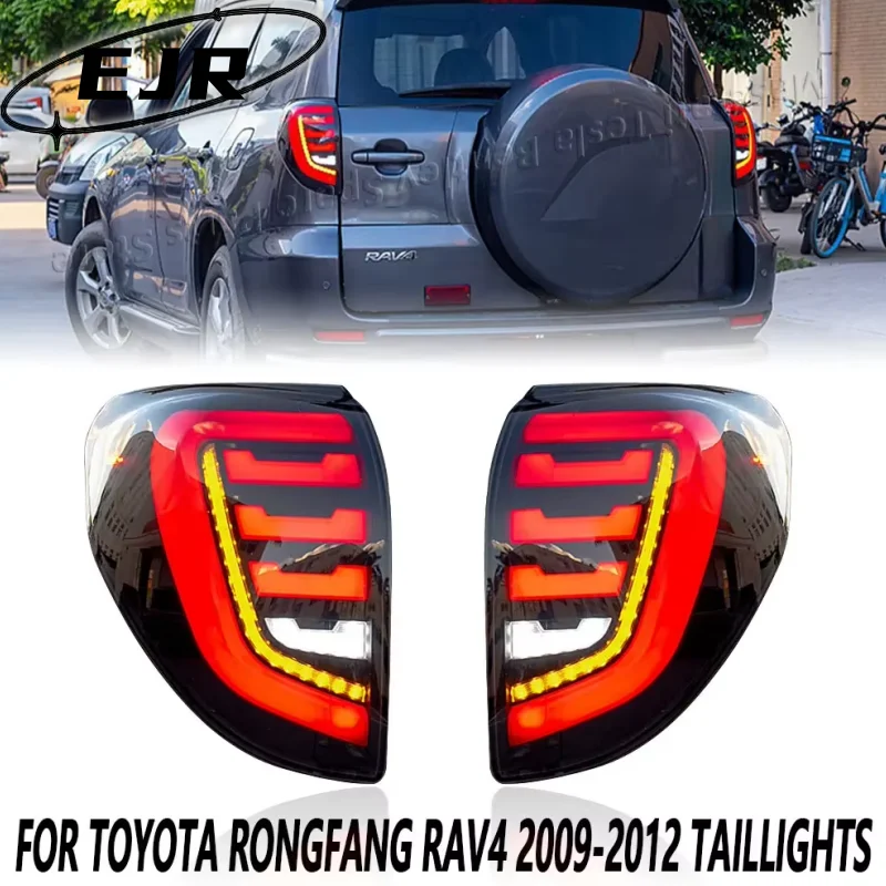 

Для 2009-2012 Toyota Rongfang RAV4 задний фонарь в сборе модификация светодиодный DRL поворотный сигнал тормоз задний фонарь для автомобиля