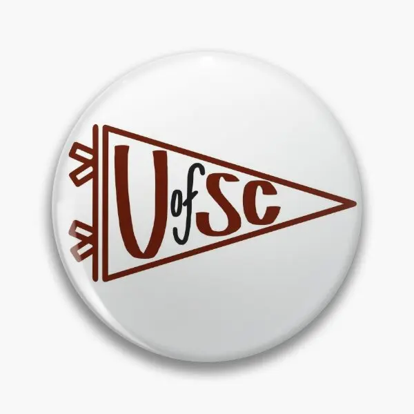 Uofsc South Carolina Pennant  Soft Button Pin Collar Cute Fashion Jewelry Funny Decor Lover Metal Creative Lapel Pin Gift Hat