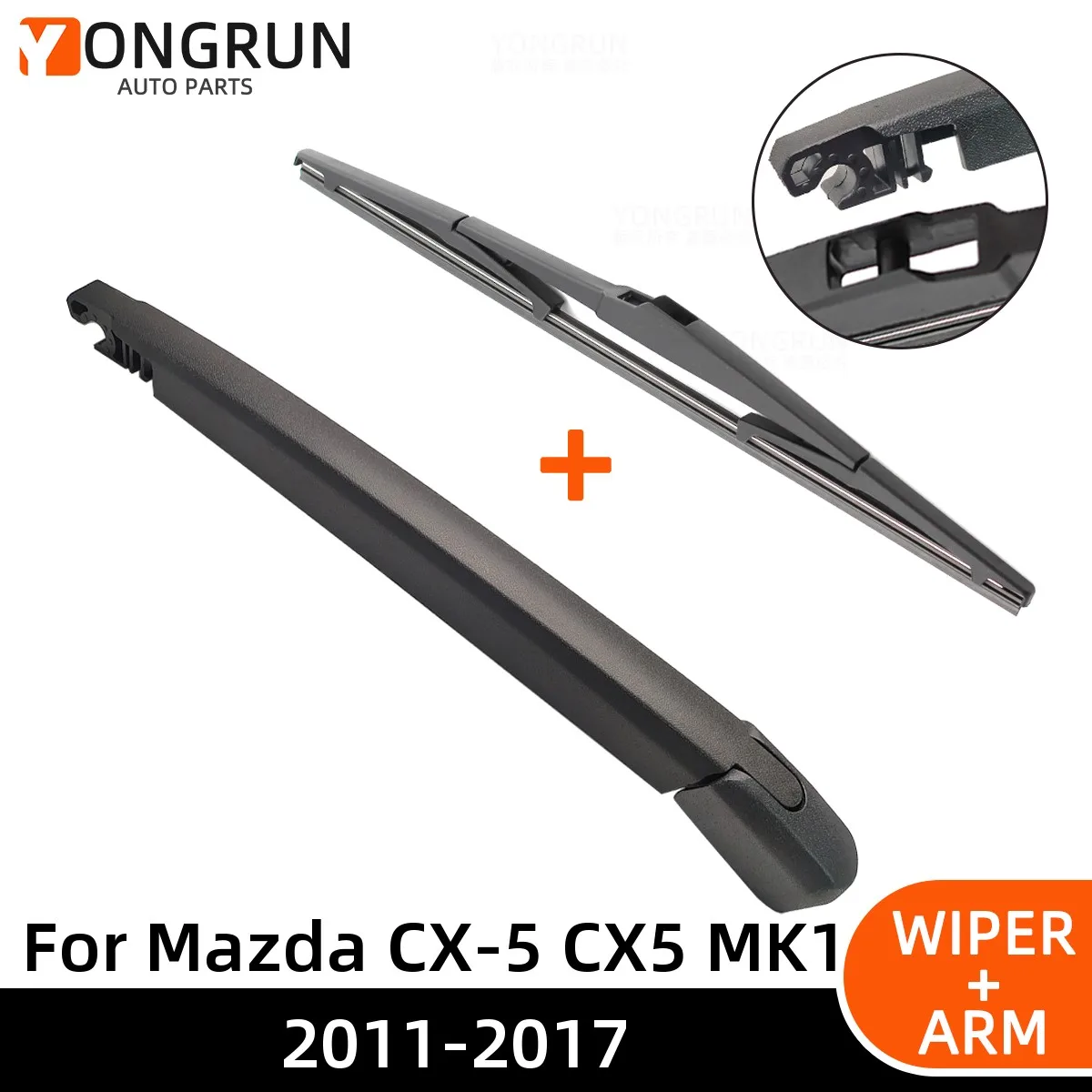 

Rear Wiper Blade and Arm For Mazda CX-5 CX5 MK1 2011-2017 14" Car Windshield Windscreen Accessories Tailgate Window Rain Brush