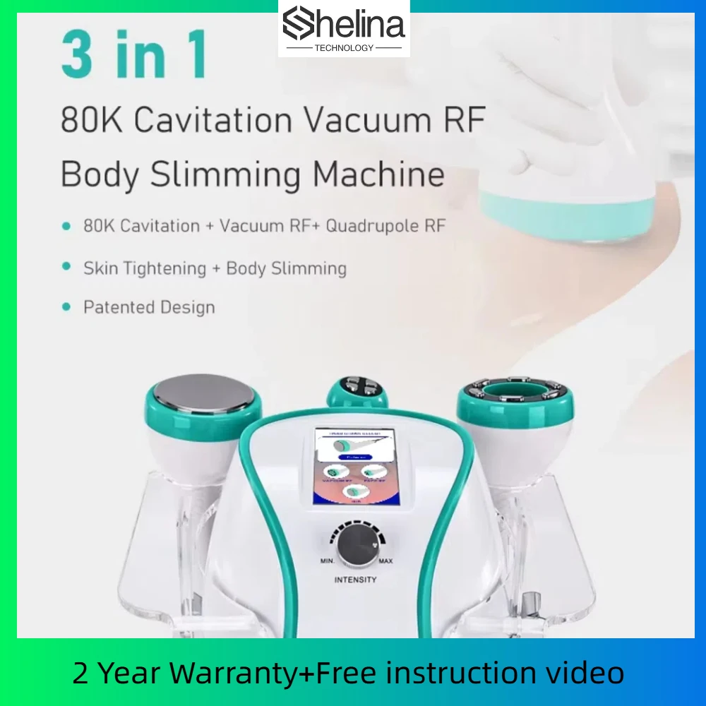 new Design Customized professional 3 in 1 80K cavitation vacuum RF body shaping slimming machine Vacuum Cavitation System