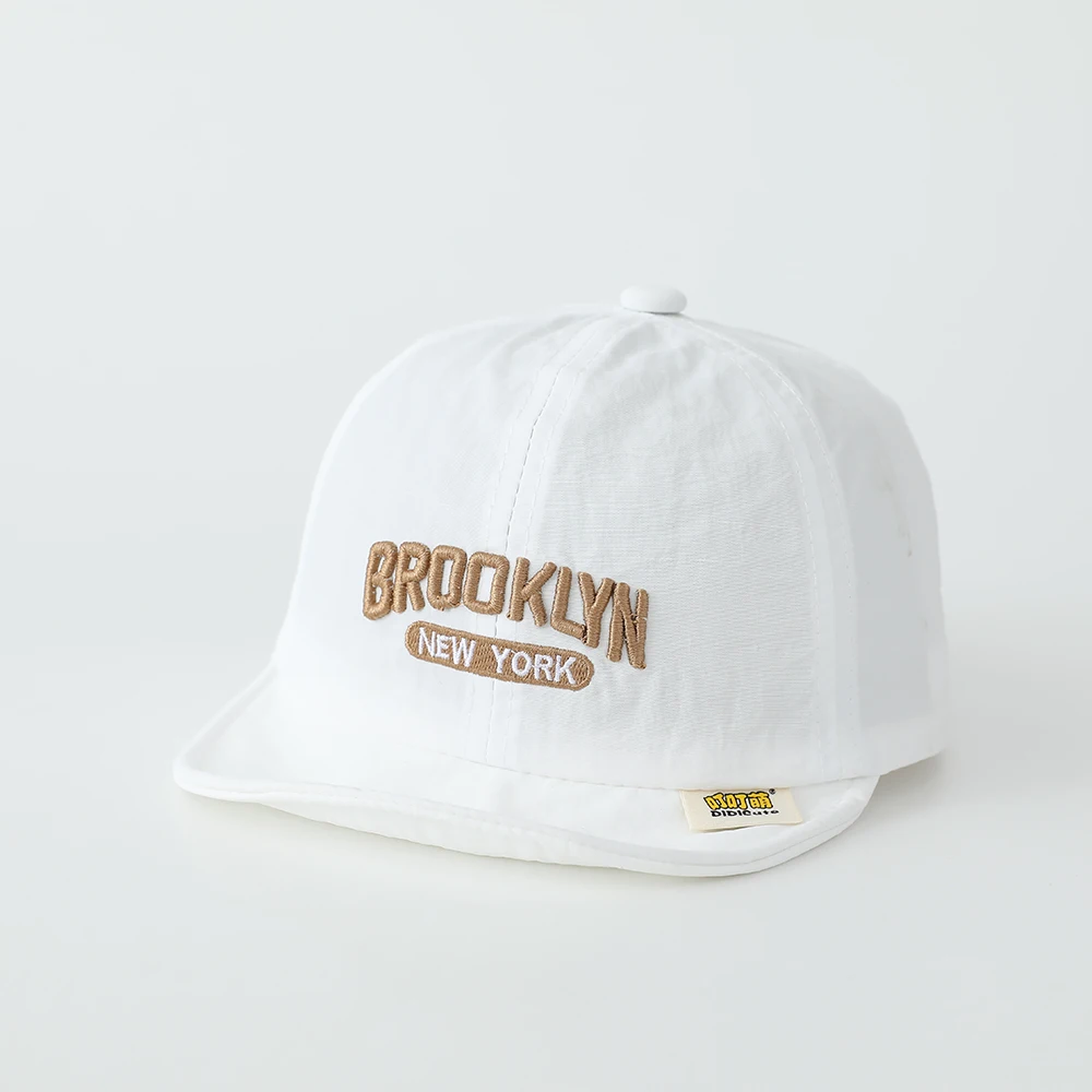 Korean-style fashionable embroidered Brooklyn New York letter quick-drying soft brim baseball cap - suitable for travel