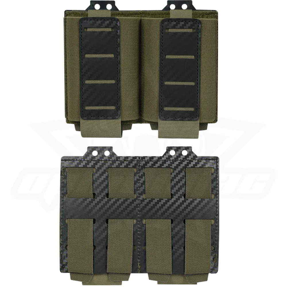 OPHIDIAN 5.56 Double Magazine Pouch MOLLE System Carbon Fiber Elastic Magazine Pouch Hunting Holster