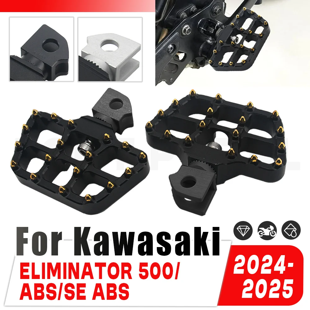 

Аксессуары для мотоциклов для Kawasaki Eliminator 500 SE ABS 2024 2025 подставка для ног водителя подножки подставки для педалей вращающиеся подножки