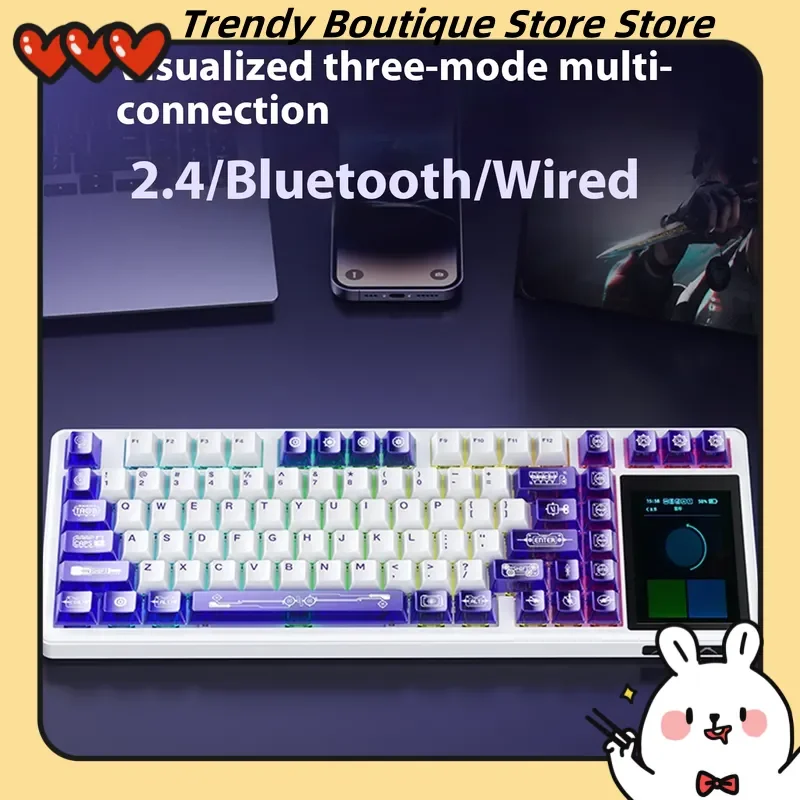 Tarantula L99 Screen Display Mechanical Keyboard Wireless Touch The Third Mock Examination Bluetooth Office Video Game - Image 3