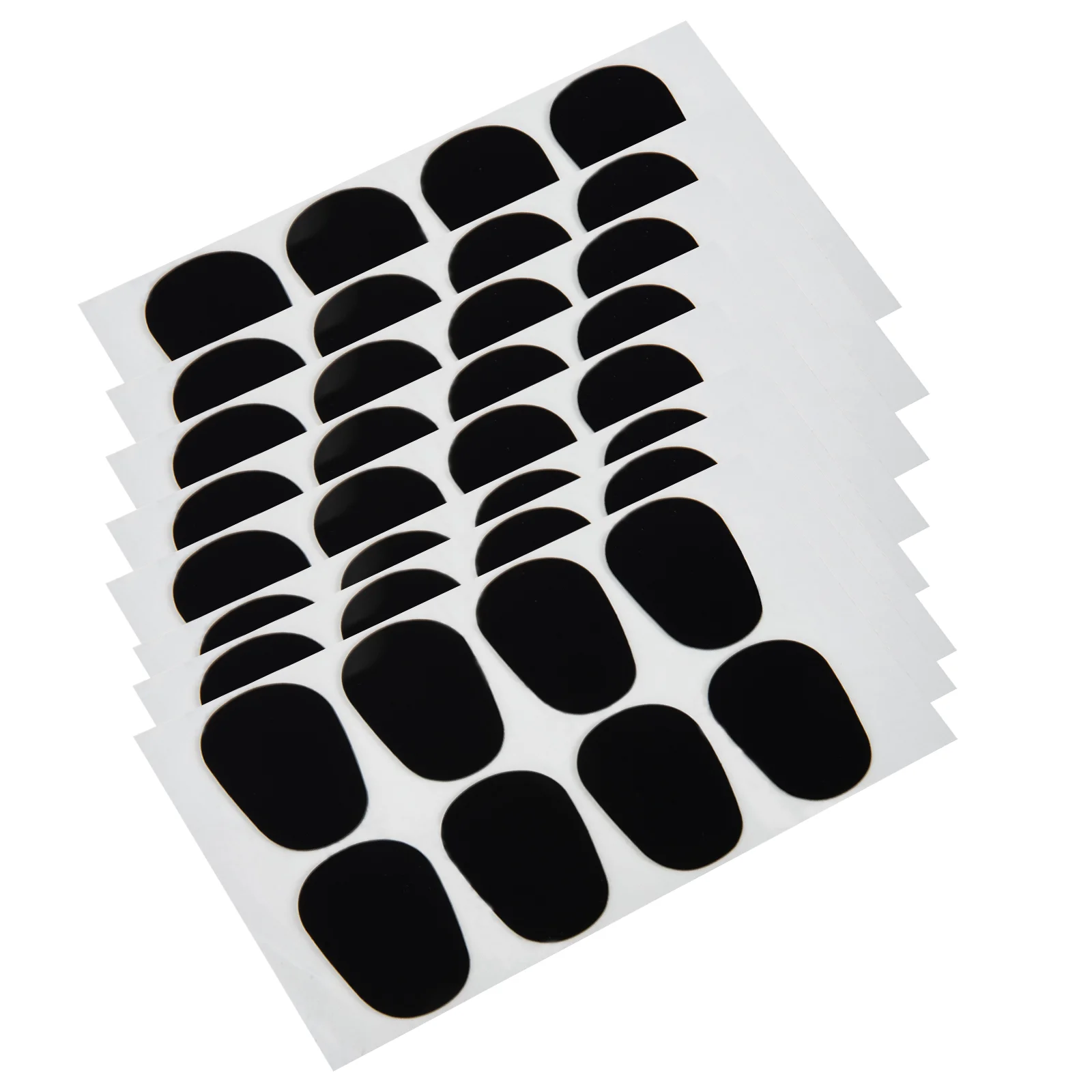 

64 Pcs Saxophone Tooth Pad Mouthpiece Patches Alto Oval Pads Large Clarinet Cushions Instrument Black Child