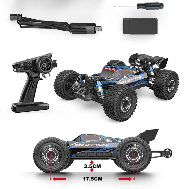 Upgrade Edition Mjx 16207 Hyper Go 1/16 Brushless Rc รถงานอดิเรก 2.4g รีโมทคอนโทรลของเล่นรถบรรทุก 4wd 70kmh ความเร็วสูง Off-Road Buggy