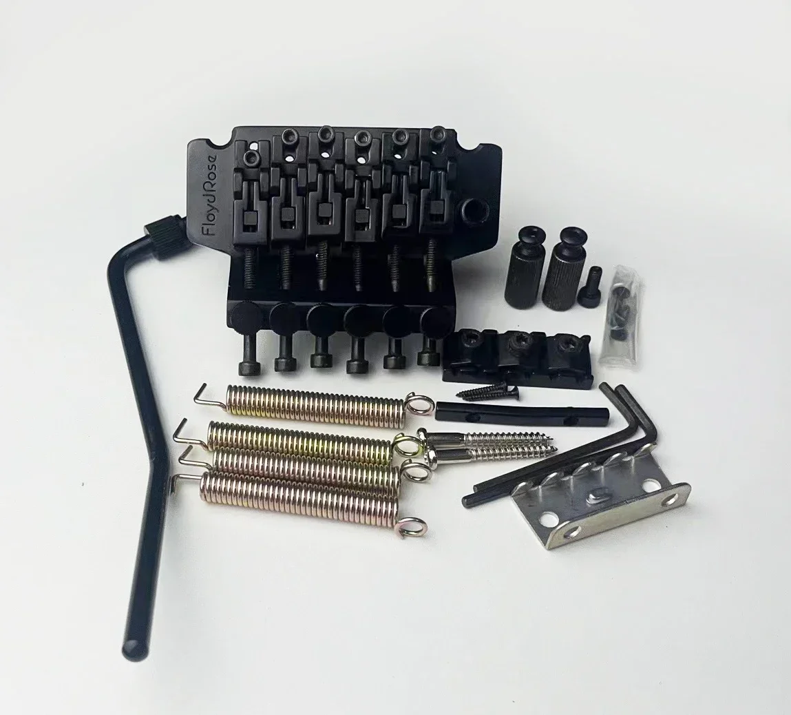 High-End Genuine Special Vibrato Guitar Bridge System 43mm Locking Nut Black Original Equipment for Enhanced Performance