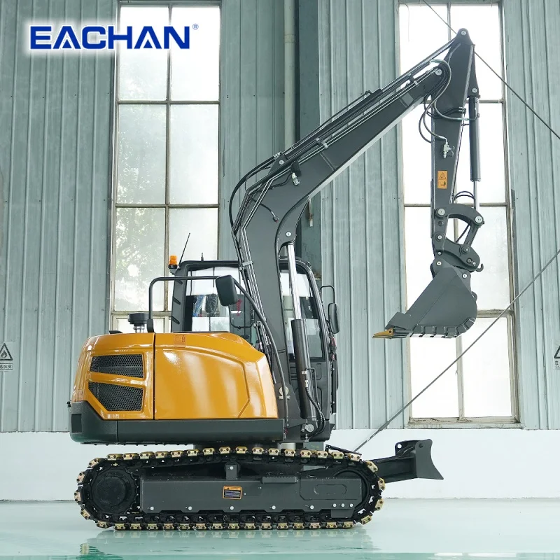 Cheap Small Digger 6.5 Ton Machine EPA Crawler Mini Excavator 4 Ton Free Shipping Earthmoving Backhoe Excavating Customized