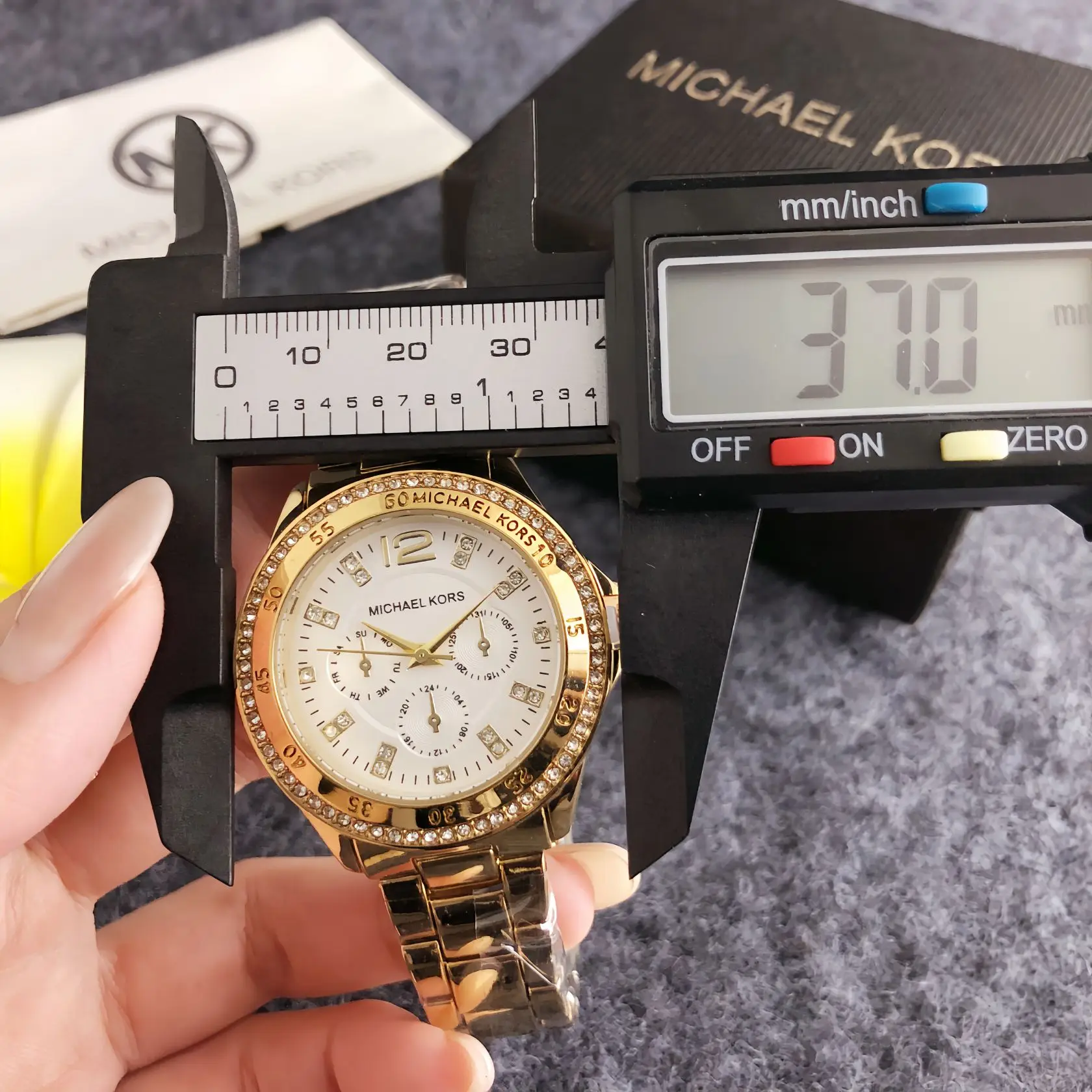 Michael Kors Ladies Watch Luxury Business Design Quartz Watch Fashion Casual Alloy Multifunctional Timing Watch Gift for Women