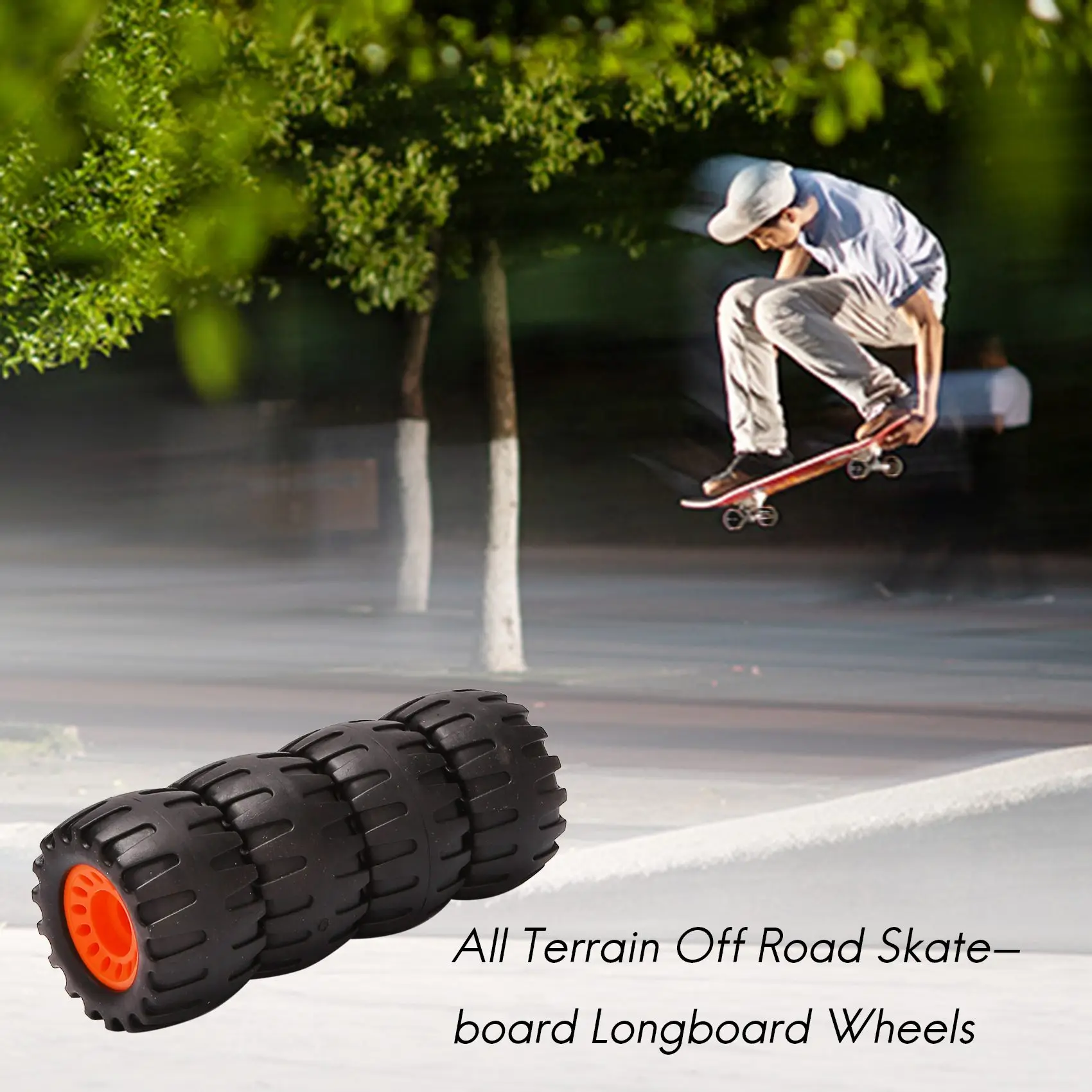 

Budget-Friendly All Terrain Off Road Skateboard Longboard Wheels (Set Of 4 Contains Bearing Sleeve)