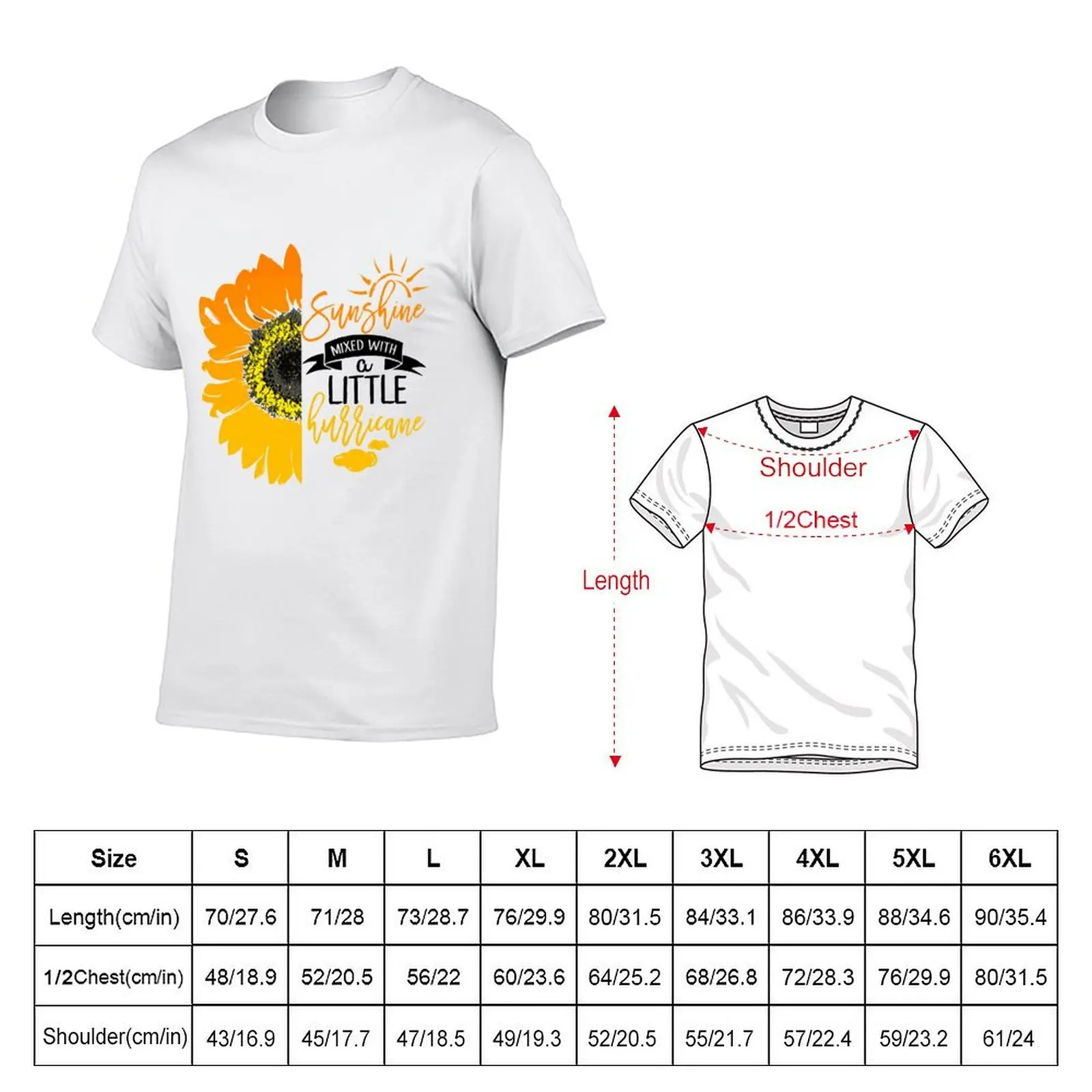 Sunshine Mixed With A Little Hurricane T-Shirt Sun Protective Outdoor Tee Top