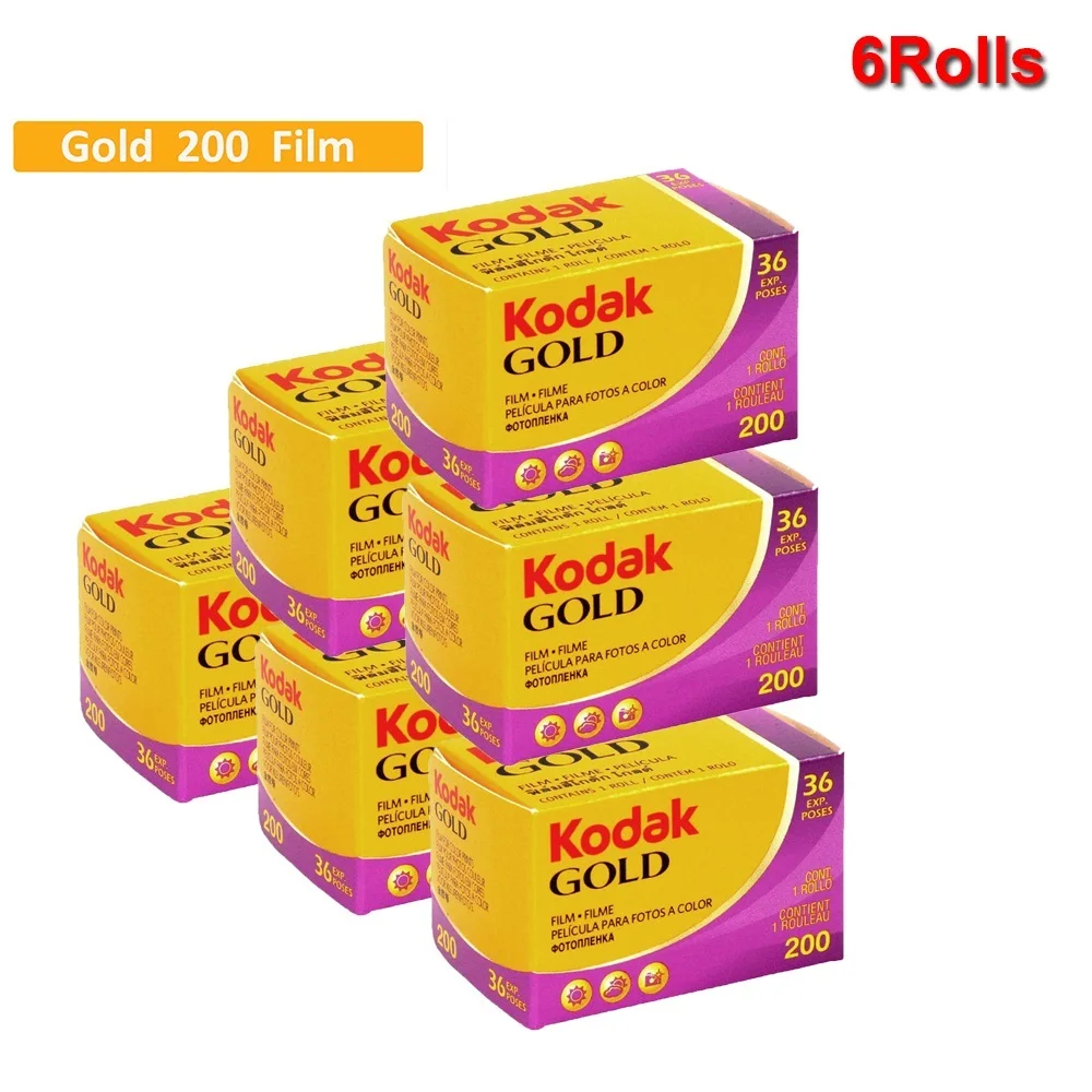 New 6Rolls 200 Color Negative Film 35mm Roll Film 36 Exposure per Roll Fit For M35 / M38 / Ultra F9 Camera