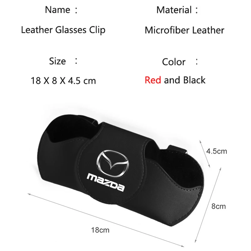 Auto Brillenkoker Auto Zonneklep Bril Zonnebril Clip Kaart voor Mazda 6 Atenza Protege Cx9 Cx7 Cx5 Rx8 Rx7 Mx3 Mx5 Speed Axela