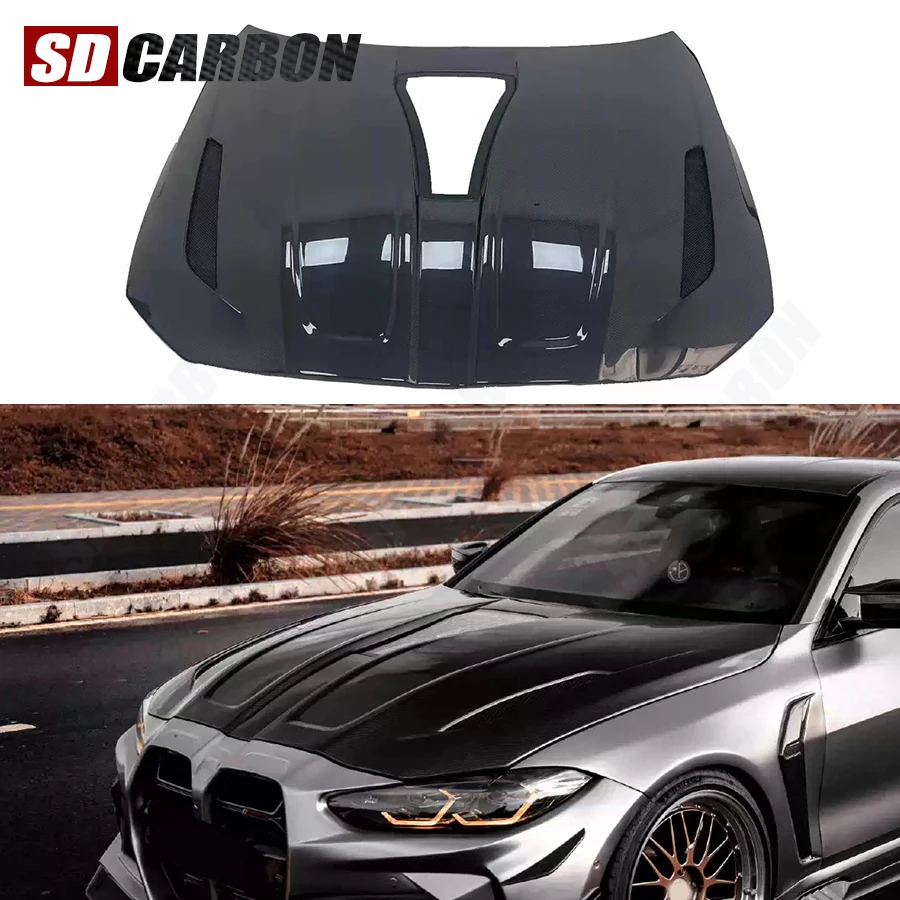 

For BMW M3 G80 M4 G82 G83 Carbon Fiber Hood Engine Cover Hood Car Headliner Hood Cover Car body kit