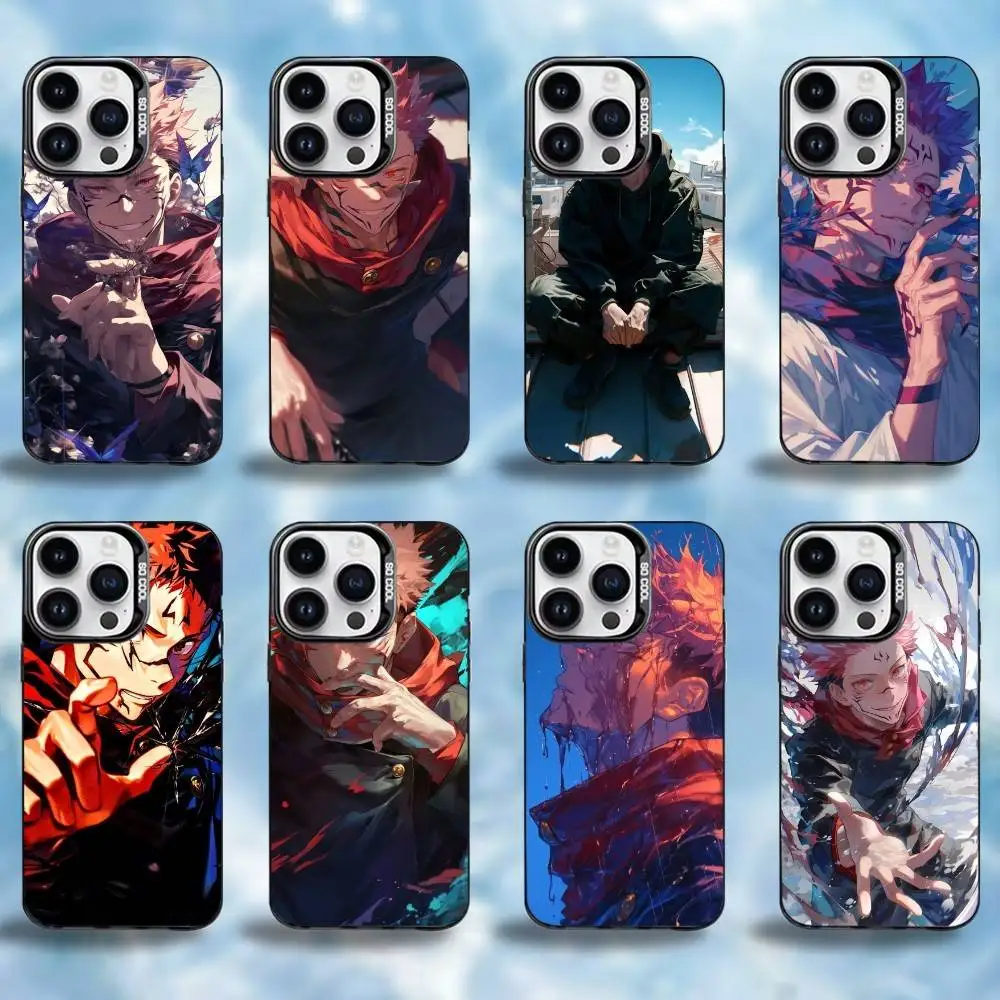 

Y-Yuji ltadori Phone Case For iPhone17,16,15,14,13,12,11 Plus,Pro Max Black Candy Matte Shockproof Cover