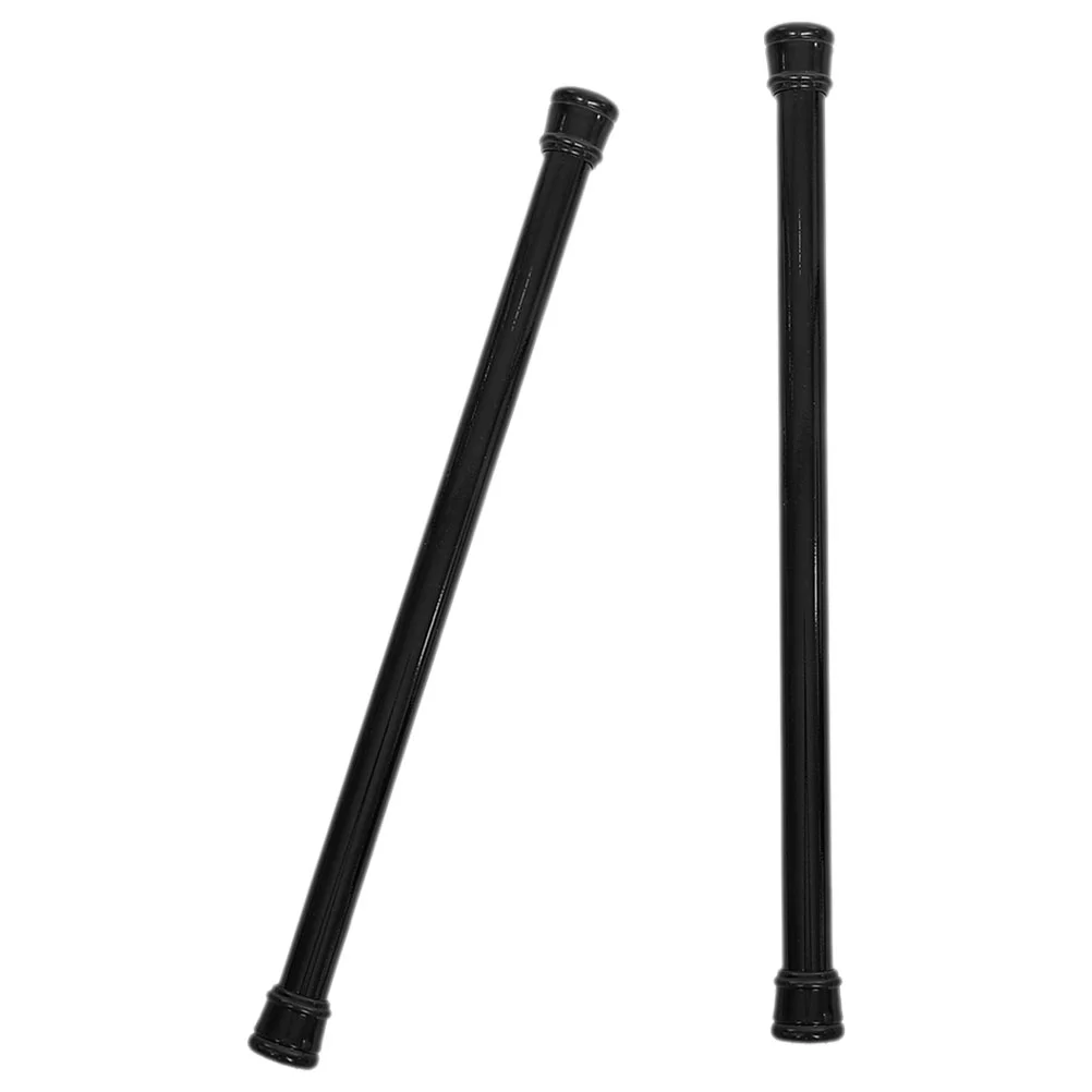 2 Pcs Telescopic Rod Shower Curtain Punch-free Clothes Drying Pole Expandable Tension Rail Rods Spring Iron for Windows