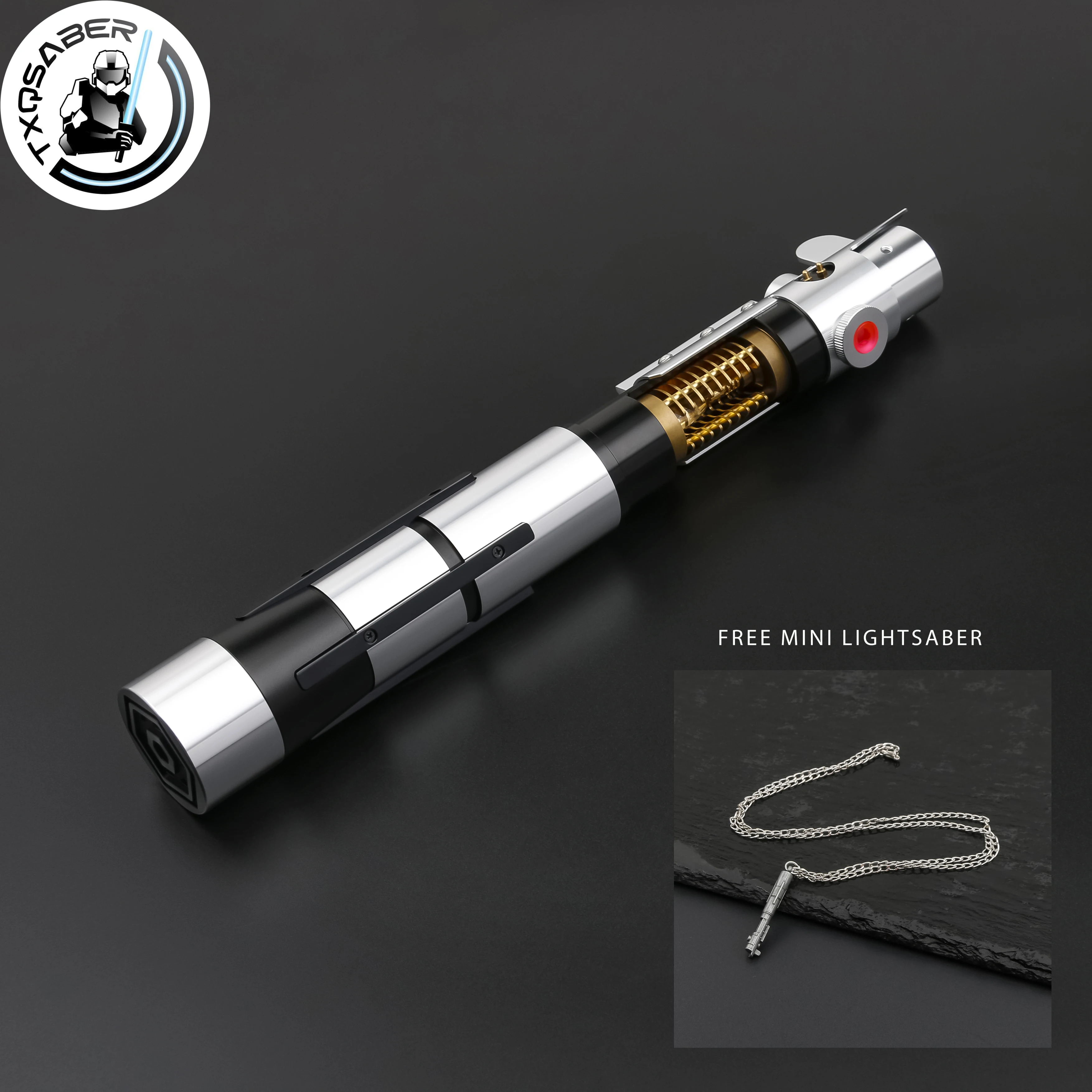 

TXQSABER Lightsaber Starkiller Series Jedi Heavy Dueling Empty Metal Hilt Light Saber Parts Lasersword for Adult Cosplay Toys