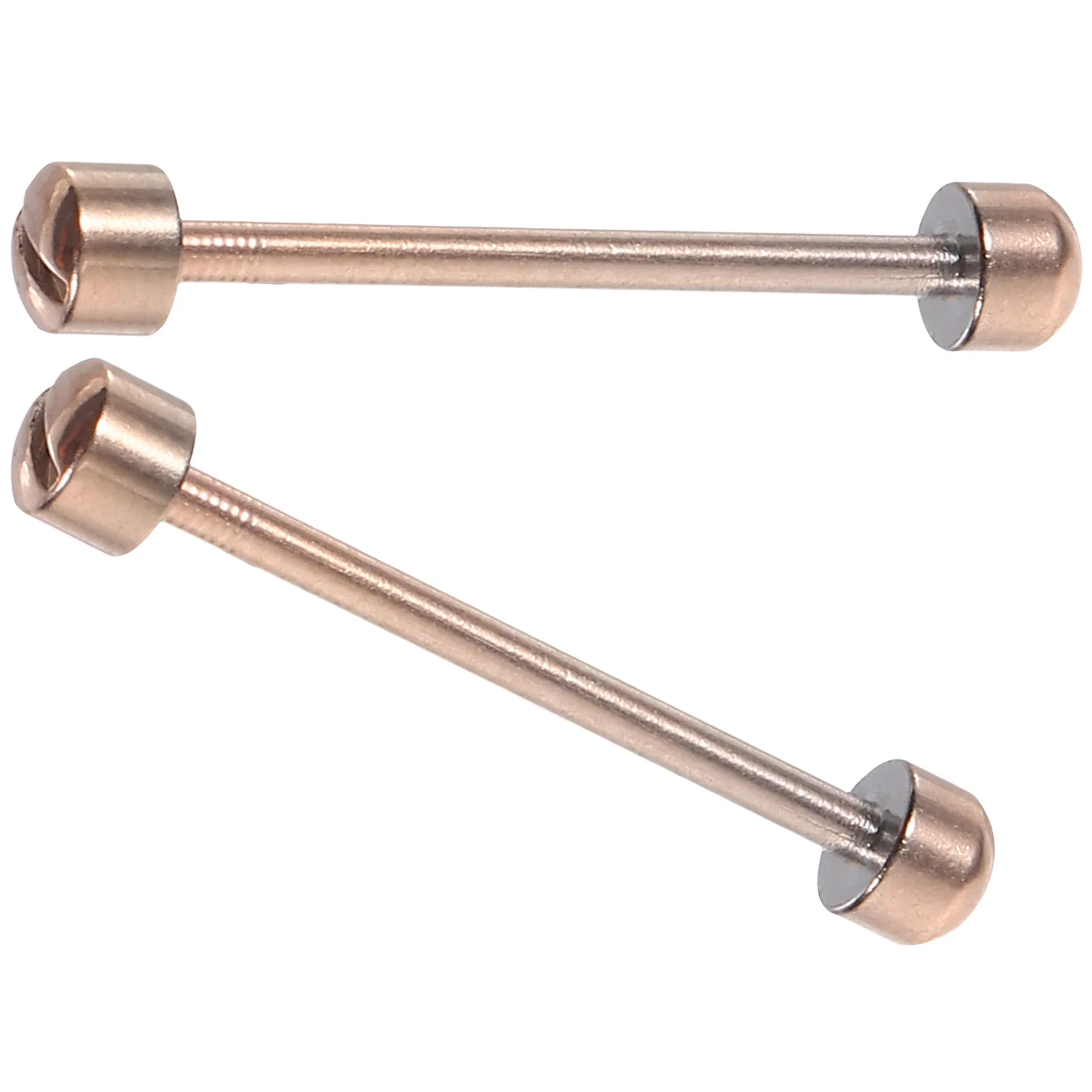 Biella per tubo dell'orologio da 2 pezzi, diametro interno 18 mm, oro rosa, facile installazione per strumento professionale di riparazione del cinturino dell'orologio