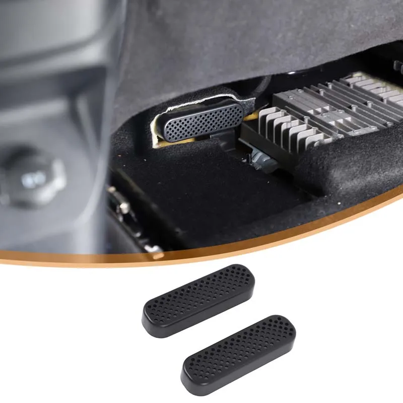 

For Ford Ranger 2023+ ABS Black Car Seat Under Air Vents Mask Decor Sticker Car interior protection accessories