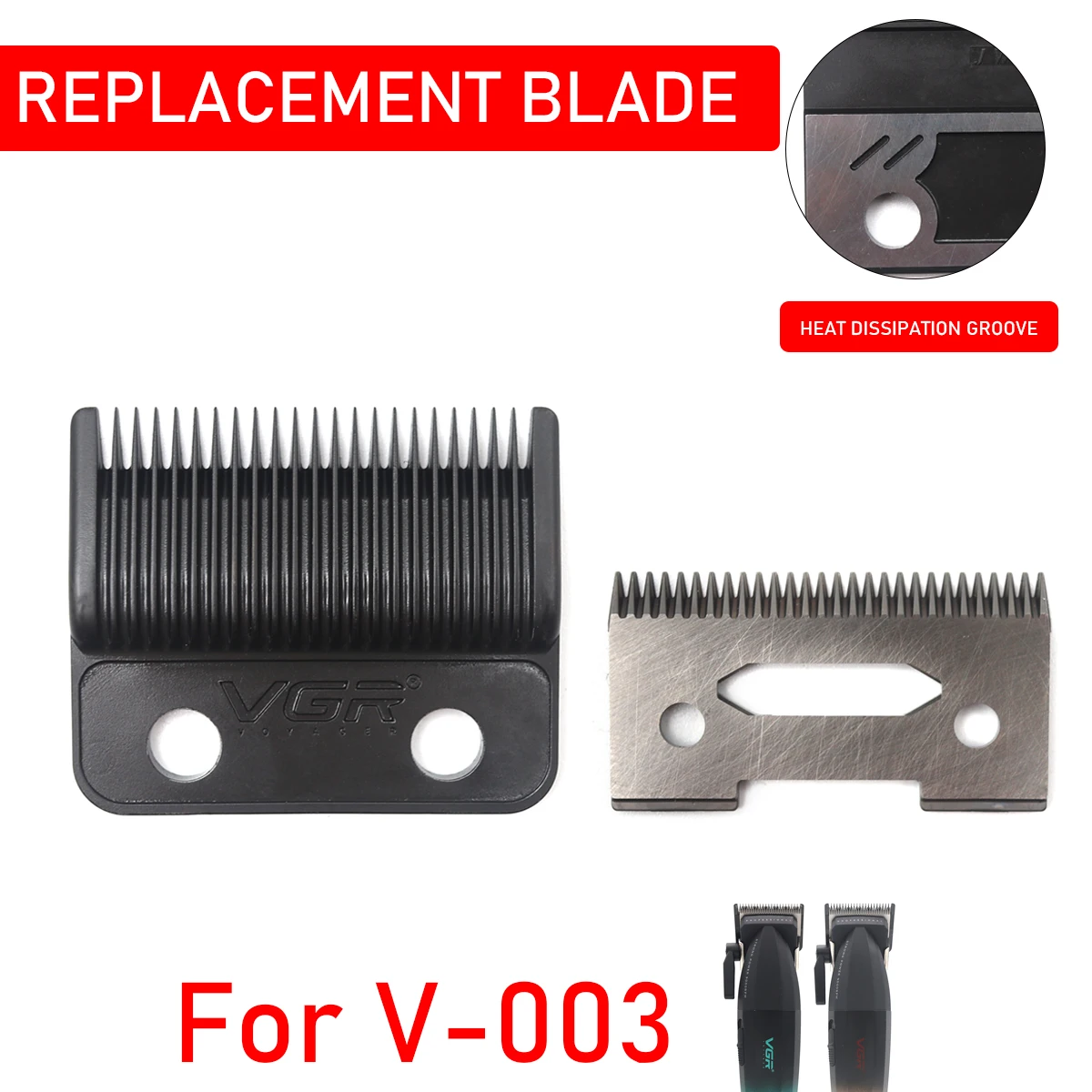 For VGR V-003 New Original Replaceable Blade Professional Hair Clipper Blade Hair Cutting Machine