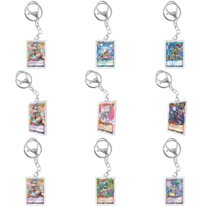 

Yugioh Keychains Card Rush Duel Rd Princess Cosmos Deathtacle Acrylic Pendant Backpack Ornament Decoration Anime Game Fans Gift