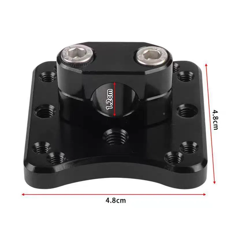 12MM Aluminum Alloy Motorcycle Navigator Bracket AMPs Mode Device Mount Clamp Holder
