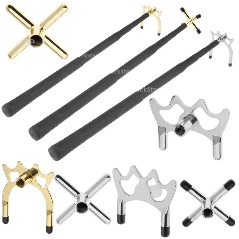 

Retractable Billiards Cue Stick Bridge with Bridge Head Portable Billiards Pool Cue Bridge for Pool Table Competition Game