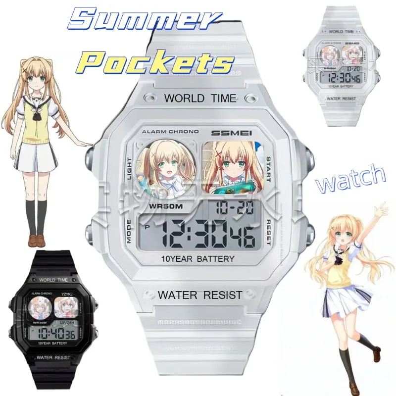 

Летние карманные часы, милые модные персонализированные цифровые часы с героями мультфильмов для студентов и мужчин, подарок на день рождения для друзей