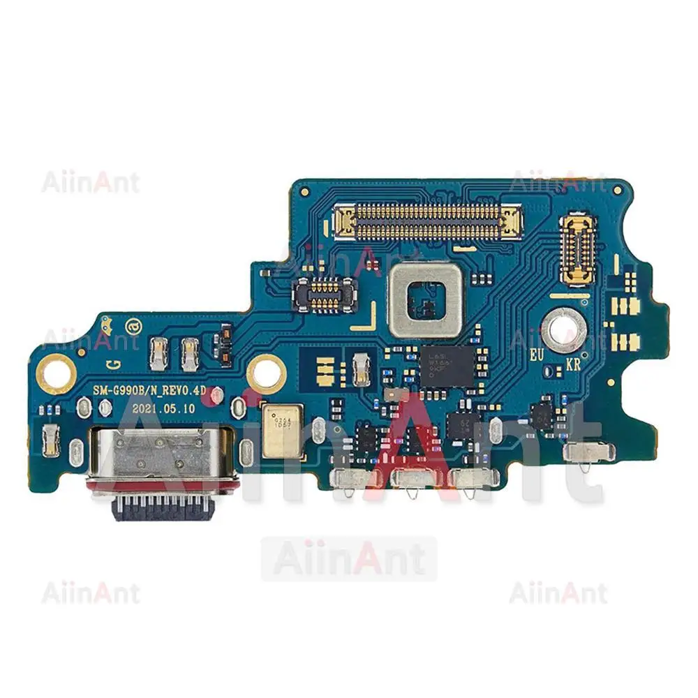 Aiinant USB Charger Board Dock Connector Charging Port Flex Cable For Samsung Galaxy S21 Ultra Plus FE S21+ G991B G996B G998B