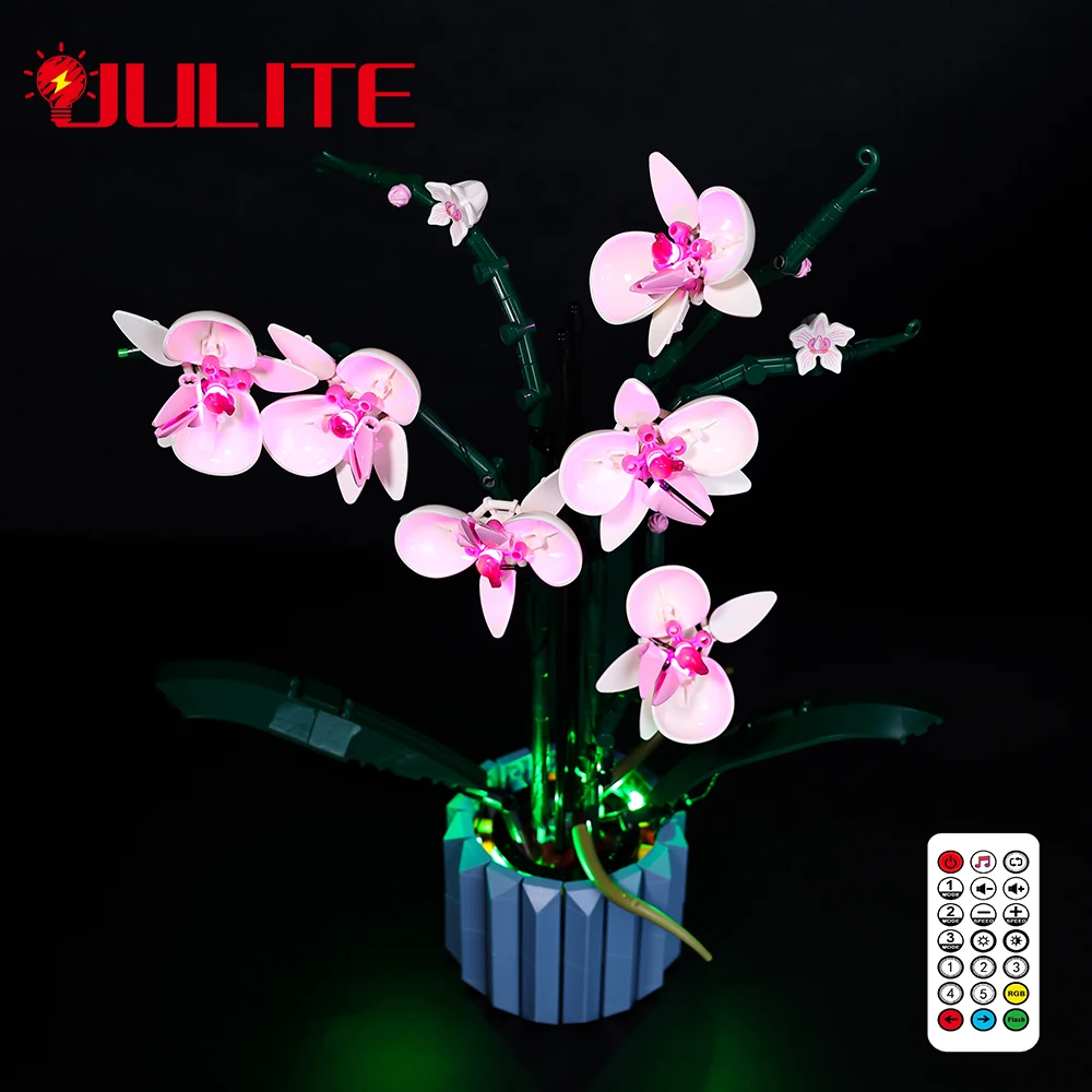 LED Light Kit For Creator 10311 Orchid Bouquet Building Blocks DIY Children Gift Toys Set (Not Included Blocks)