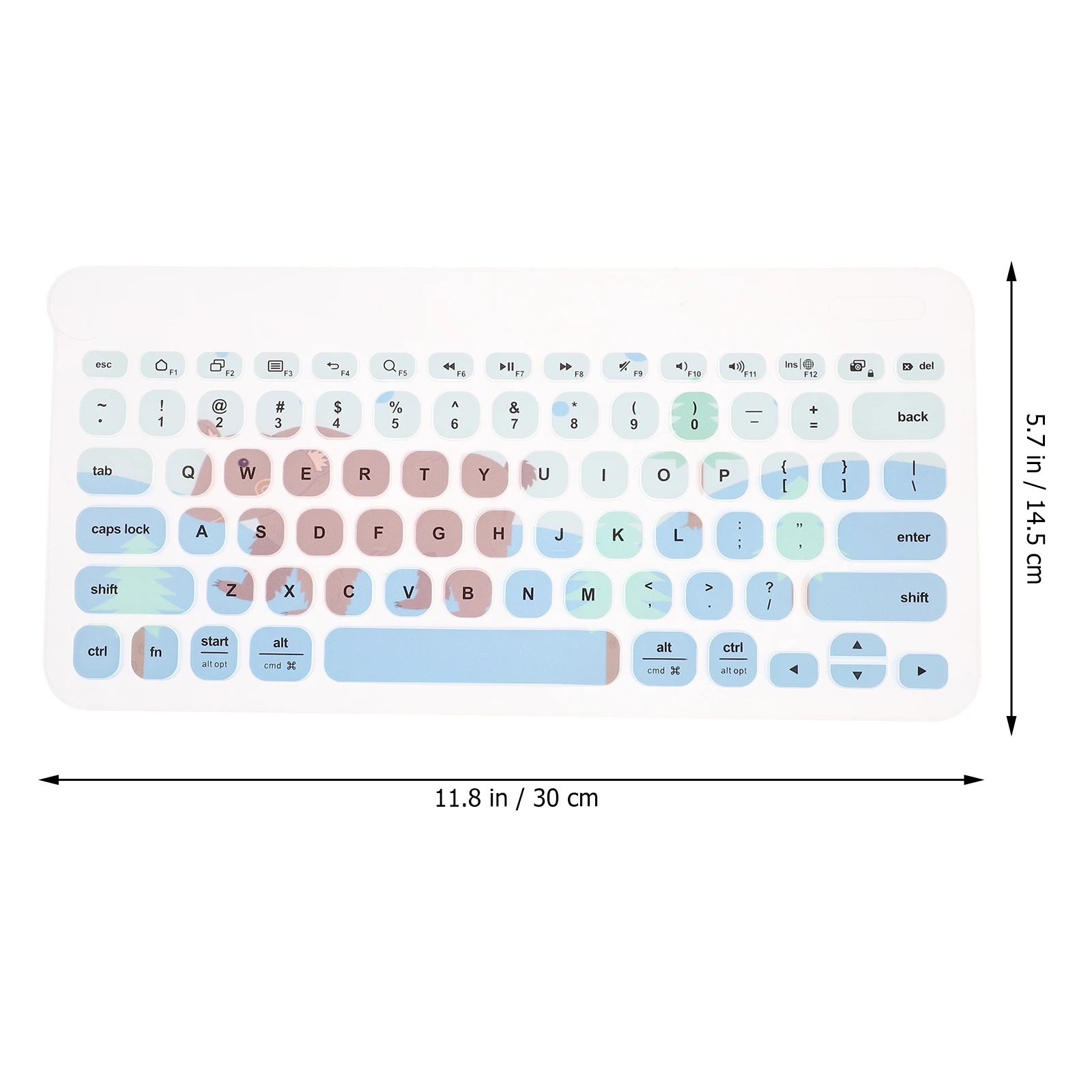

Protect The Keyboard Film Silicone Raised Protective Cover Protector for Laptop Keyboards