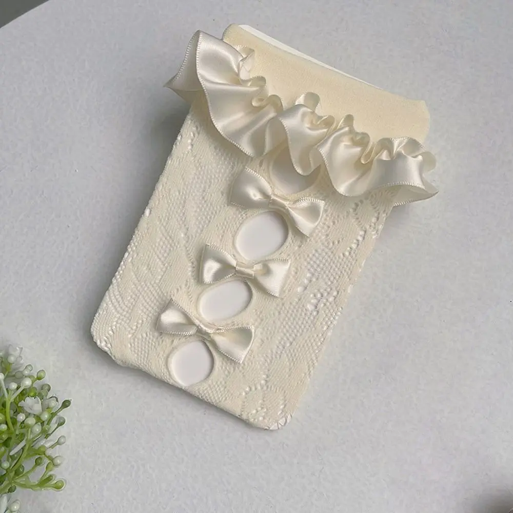 

Милые хлопковые разноцветные ажурные гольфы с звездами в корейском стиле, чулки до колена, длинные носки для девочек