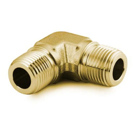 B-4-ME Brass Nominal Pipe Joint External Thread Elbow 1/4 in. External Thread