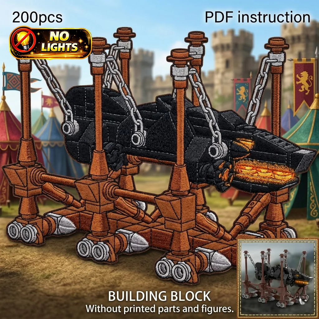 

Medieval Siege Engine Model Display Set Rings Movie Castle Battle Birthday Gift Building Bricks Toy