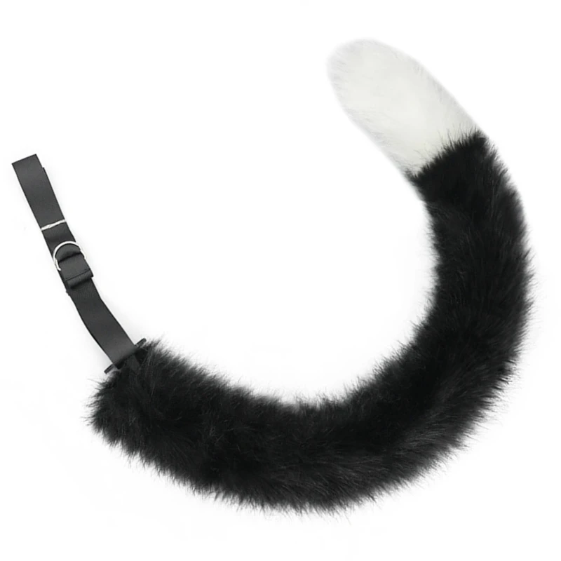 652f vossen oorhoofdband met staartvossen katten oren en staartset Halloween cosplay feestkatten kostuum accessoires Kid