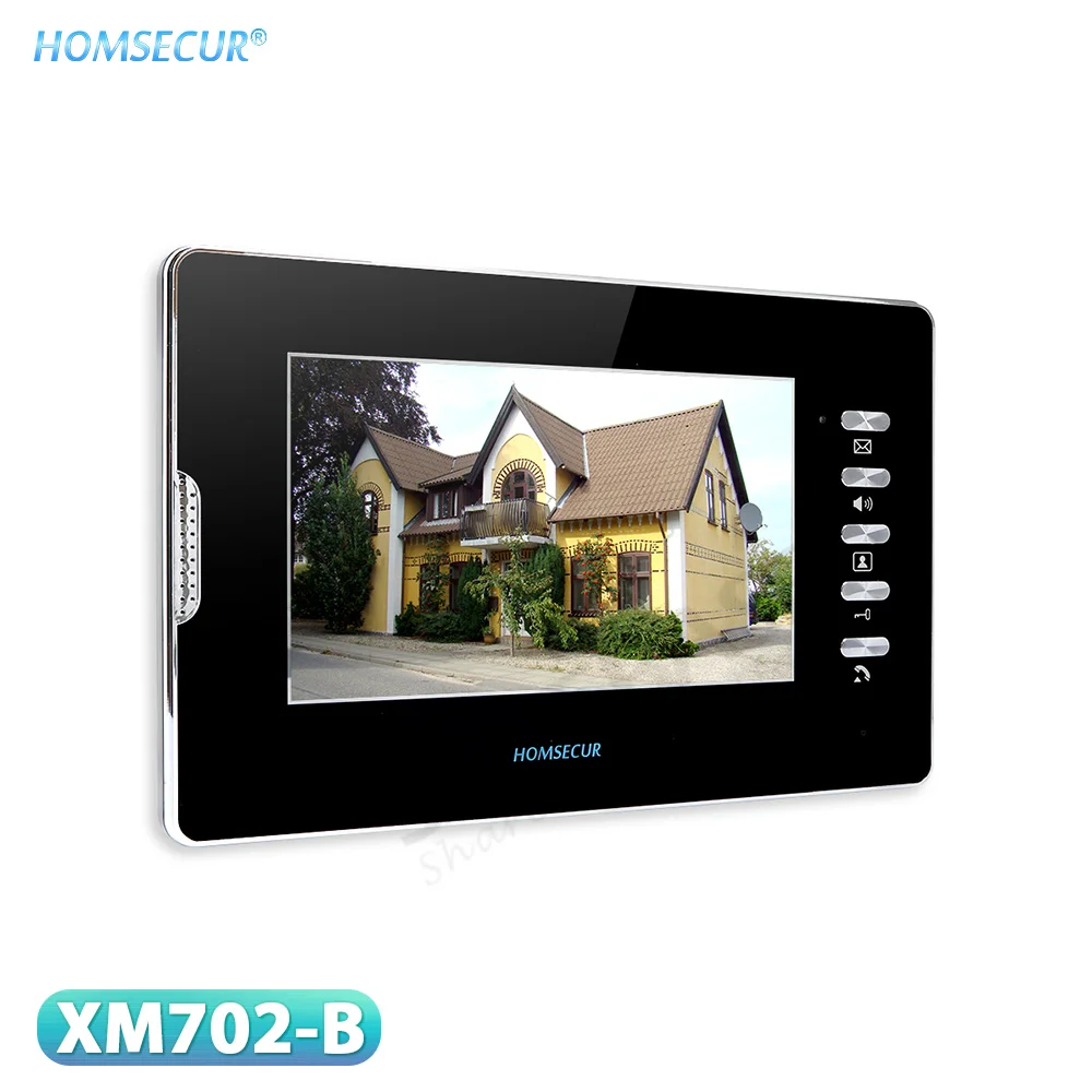 7"/4,3" TFT LCD Innenmonitor mit Stecker für HOMSECUR 4-Draht 700TVLine Video Türklingel Telefon