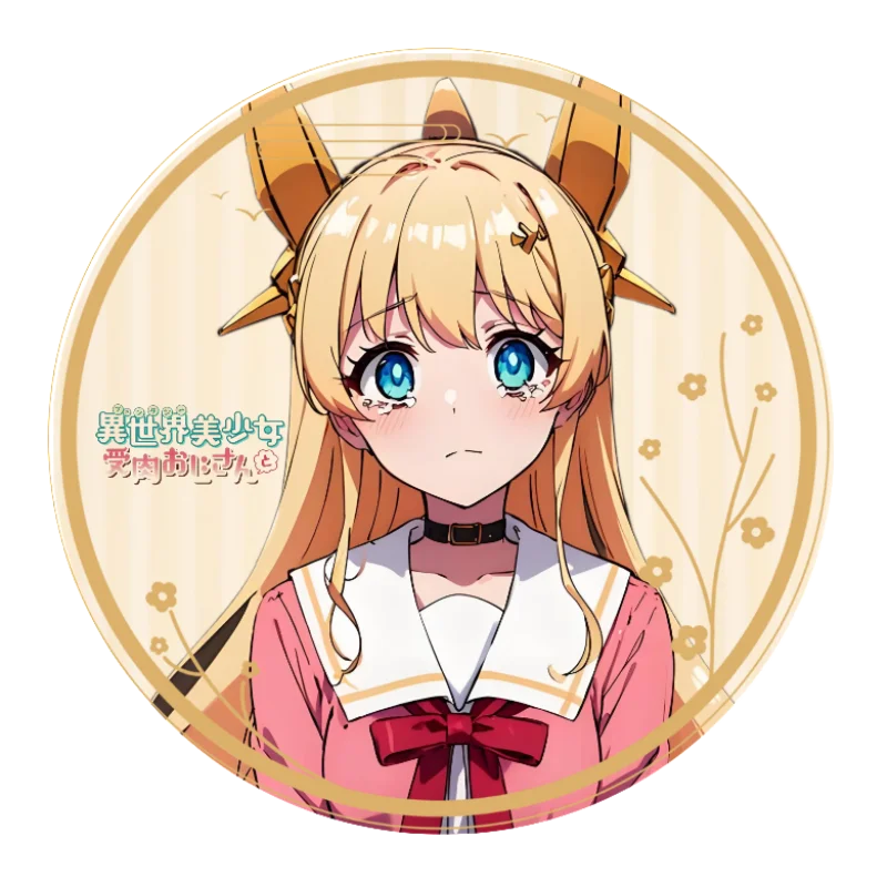 58mm Anime Life with an Ordinary Guy Who Reincarnated into a Total Fantasy Knockout Cosplay COSTUME Badge Pin SPTE Tinplate Broo