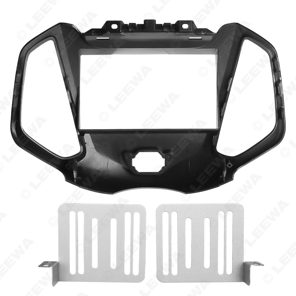 LEEWA Car Stereo Audio Radio Frame Fascia for Ford Eco Sport (2014) 2Din DVD Dash Panel Bezel Trim Face Plate Kit #CA7076