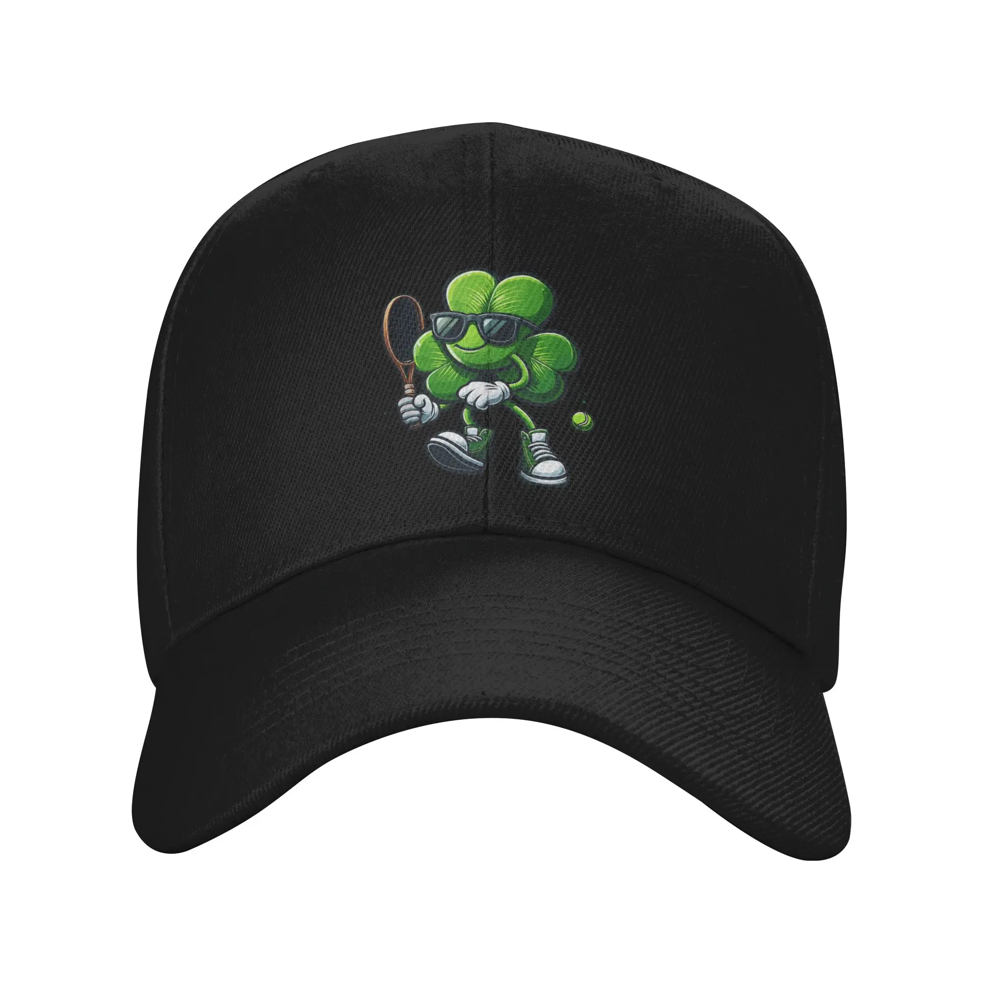

Tennis Player St Patricks Day Shamrock Clover Irish Prid Sun Baseball Cap Spring Women Design Trucker Hat Skate Baseball Caps